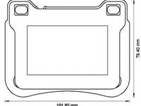 Placute frana MERCEDES CLK (C209) (2002 - 2009) JURID 573177JC