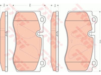 Placute frana Mercedes Cls (C219), 10.2004-02.2011, Clasa E (W211), 03.2002-03.2009, Clasa E T-Model (S211), 03.2003-07.2009, Clasa S (W221), 09.2005-12.2013, Sl (R230), 10.2001-01.2012, TRW