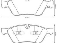 Placute frana MERCEDES E-CLASS T-Model (S211) (2003 - 2009) JURID 573175JC