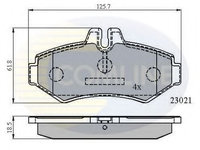 Placute frana MERCEDES G-CLASS (W461) (1990 - 2016) COMLINE CBP0914