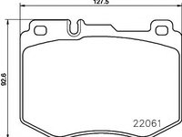 Placute frana MERCEDES GLC (X253) (2015 - 2016) Textar 2206101