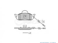 Placute frana Mercedes M-CLASS (W163) 1998-2005 #2 0252319317