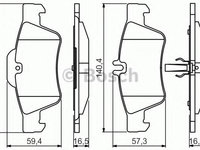 Placute frana MERCEDES S-CLASS (W221) (2005 - 2013) Bosch 0 986 495 248