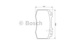 Placute frana MERCEDES S-CLASS (W221) (2005 - 2013) Bosch 0 986 424 705