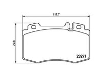 Placute frana Mercedes SL - Class 01-12