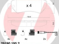 Placute frana MERCEDES SPRINTER 3-t caroserie (906) (2006 - 2016) ZIMMERMANN 29190.195.2