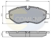 Placute frana MERCEDES VITO bus (W639) (2003 - 2016) COMLINE CBP01555