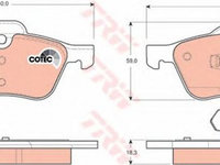 Placute frana MINI MINI Cabriolet R52 TRW GDB1476 PieseDeTop