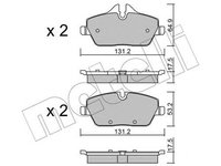 Placute frana MINI MINI Cabriolet R57 METELLI 2206640