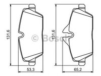 Placute frana MINI MINI R56 BOSCH 0986494120