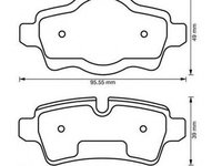 Placute frana MINI MINI R56 JURID 573200J