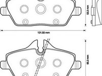 Placute frana MINI MINI Roadster R59 JURID 573137D