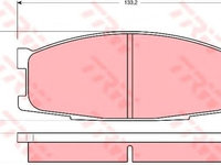 Placute frana MITSUBISHI Canter (1997 - 2016) TRW GDB1022