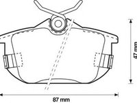 Placute frana MITSUBISHI CARISMA DA JURID 571941J