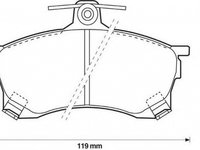 Placute frana MITSUBISHI CARISMA limuzina DA JURID 571942J