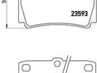 Placute frana MITSUBISHI CHALLENGER (K90) (1996 - 2016) BREMBO P 54 026