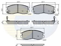 Placute frana MITSUBISHI ECLIPSE II D3 A COMLINE CBP3363