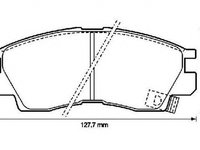 Placute frana MITSUBISHI ECLIPSE II D3 A JURID 572282J