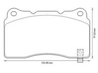 Placute frana MITSUBISHI LANCER limuzina CS A CT0 JURID 573347J