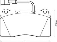 Placute frana MITSUBISHI LANCER VI CJ-CP JURID 571952J