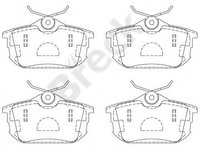 Placute frana MITSUBISHI SPACE STAR (DG_A) (1998 - 2004) Break 21861 00 704 10