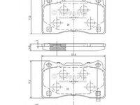 Placute frana N3607021 NIPPARTS pentru Mitsubishi Lancer Opel Insignia Opel Astra Mitsubishi Cedia Renault Megane