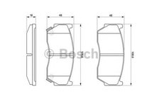 Placute frana NISSAN ALMERA I N15 BOSCH 0986424369