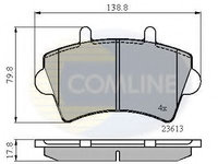 Placute frana NISSAN INTERSTAR bus (X70) (2002 - 2016) COMLINE CBP01035