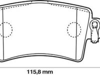 Placute frana Nissan Interstar (X70), Opel Movano Combi (J9), Renault Master 2 (Jd) SRLine parte montare : Punte spate