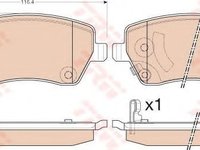 Placute frana NISSAN MICRA IV (K13) (2010 - 2016) TRW GDB3546