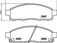 Placute frana NISSAN NV200 / EVALIA bus (2010 - 2016) QWP WBP1123