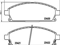 Placute frana NISSAN PATHFINDER II (R50) (1995 - 2004) Textar 2342001