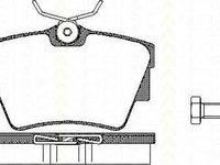 Placute frana NISSAN PRIMASTAR bus X83 TRISCAN 811010530