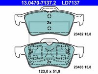 Placute frana NISSAN PRIMERA Hatchback P12 ATE 13047071372