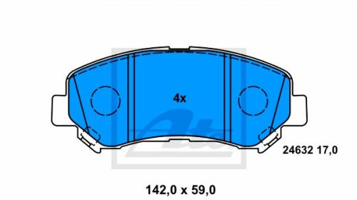 Placute frana Nissan Qashqai / Qashqai +2 (J1