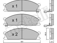 Placute frana NISSAN TERRANO I WD21 METELLI 2201071