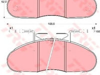 Placute frana NISSAN TRADE platou / sasiu (1994 - 1998) TRW GDB1069