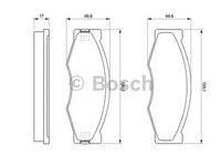 Placute frana NISSAN VANETTE CARGO bus HC 23 BOSCH 0986490990