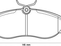 Placute frana NISSAN VANETTE CARGO caroserie HC 23 JURID 572382J