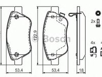 Placute frana OPEL ADAM BOSCH 0986494092