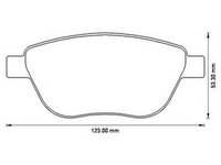 Placute frana OPEL ADAM JURID 573204J