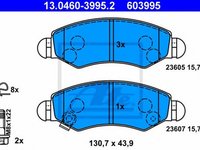 Placute frana OPEL AGILA A H00 ATE 13046039952