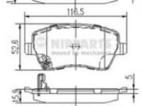 Placute frana OPEL AGILA (B) (H08) (2008 - 2016) NIPPARTS J3608026