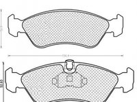 Placute frana OPEL ASTRA F 56 57 MAGNETI MARELLI 430216171070