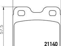 Placute frana OPEL ASTRA F 56 57 TEXTAR 2114001