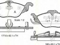 Placute frana OPEL ASTRA F CLASSIC combi TRISCAN 811024007