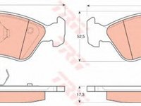 Placute frana OPEL ASTRA F hatchback 53 54 58 59 TRW GDB1300