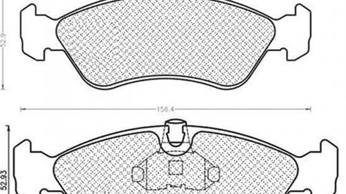 Placute frana OPEL ASTRA F hatchback 53 54 58