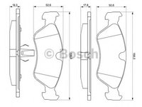 Placute frana OPEL ASTRA F Van (55_) (1991 - 1999) Bosch 0 986 491 900