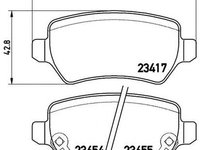 Placute frana OPEL ASTRA G Cabriolet F67 BREMBO P59038